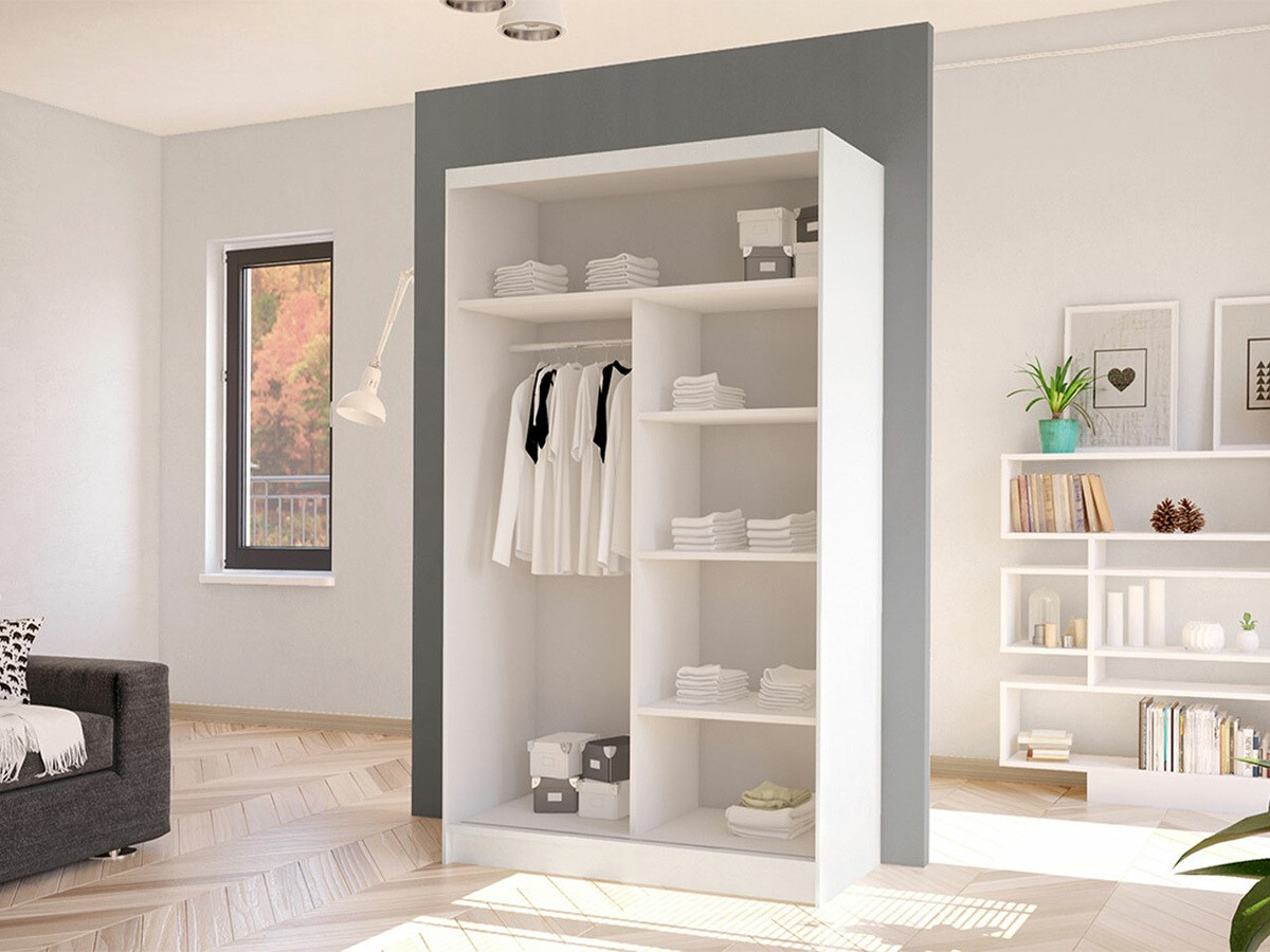 Armoire Closico Structor VI (Blanc + Chêne Artisan)