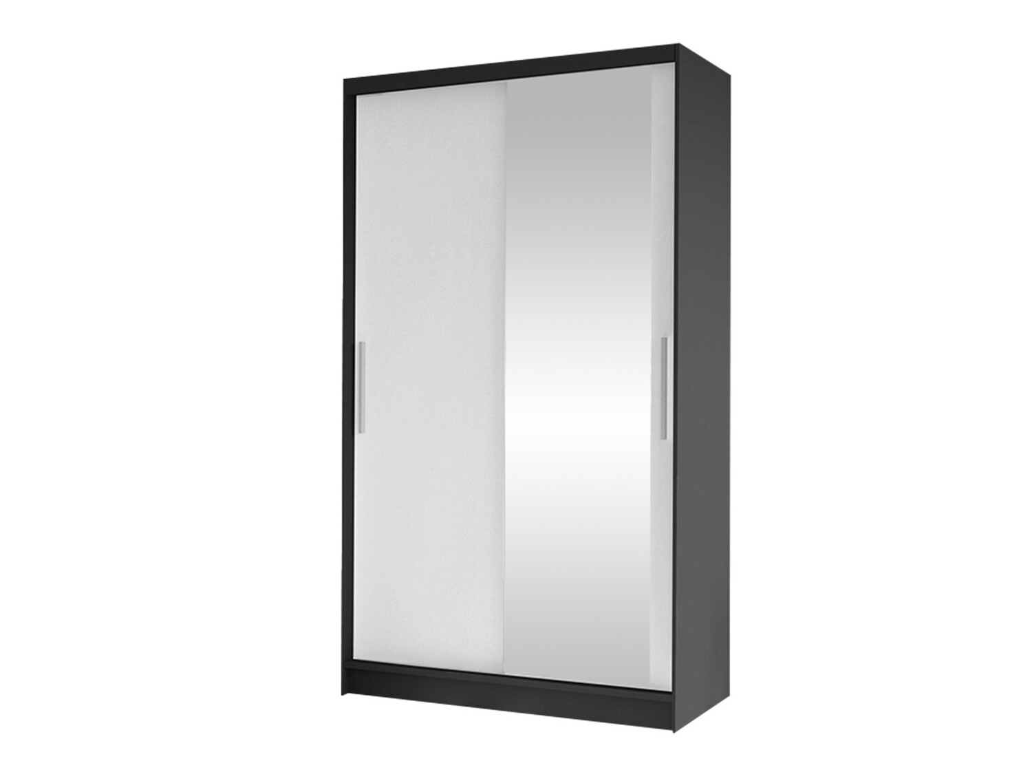 Armoire Closico 164 (Noir + Blanc)