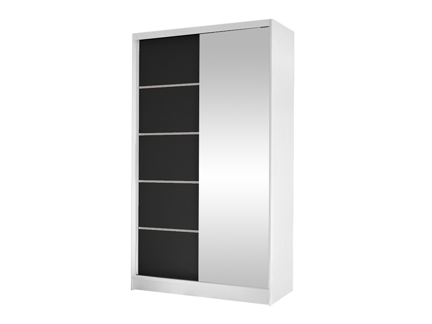 Armoire Closico Fractor III (Blanc + Noir)