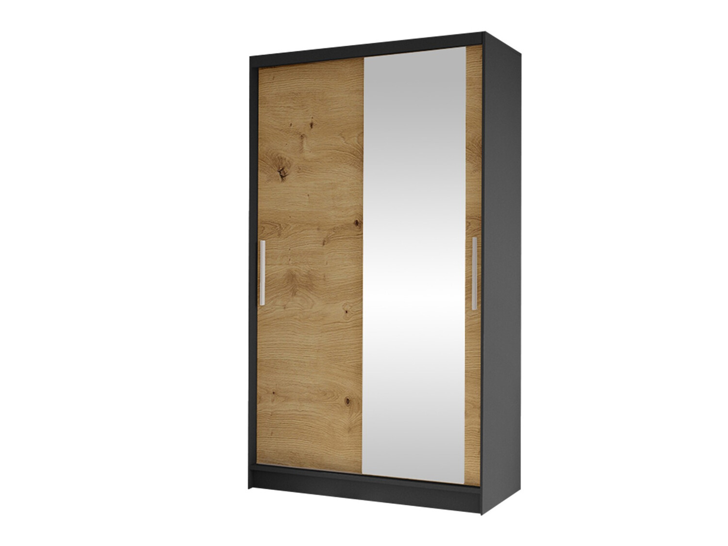Armoire Closico Structor VI (Noir + Chêne Artisan)