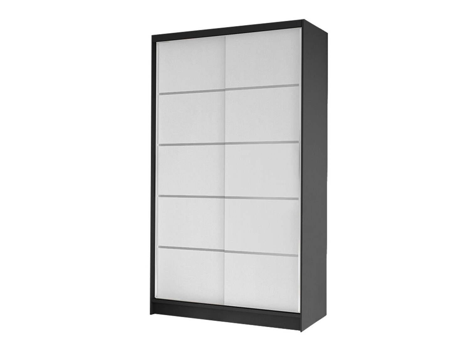 Armoire Closico Fractor IV (Noir + Blanc)