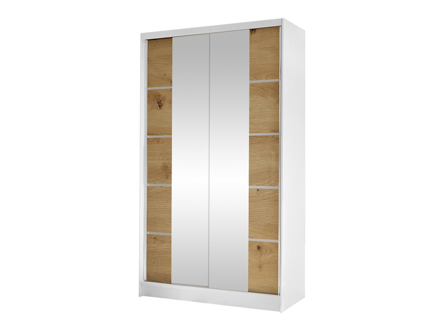 Armoire Closico Fractor V (Blanc + Chêne Artisan)