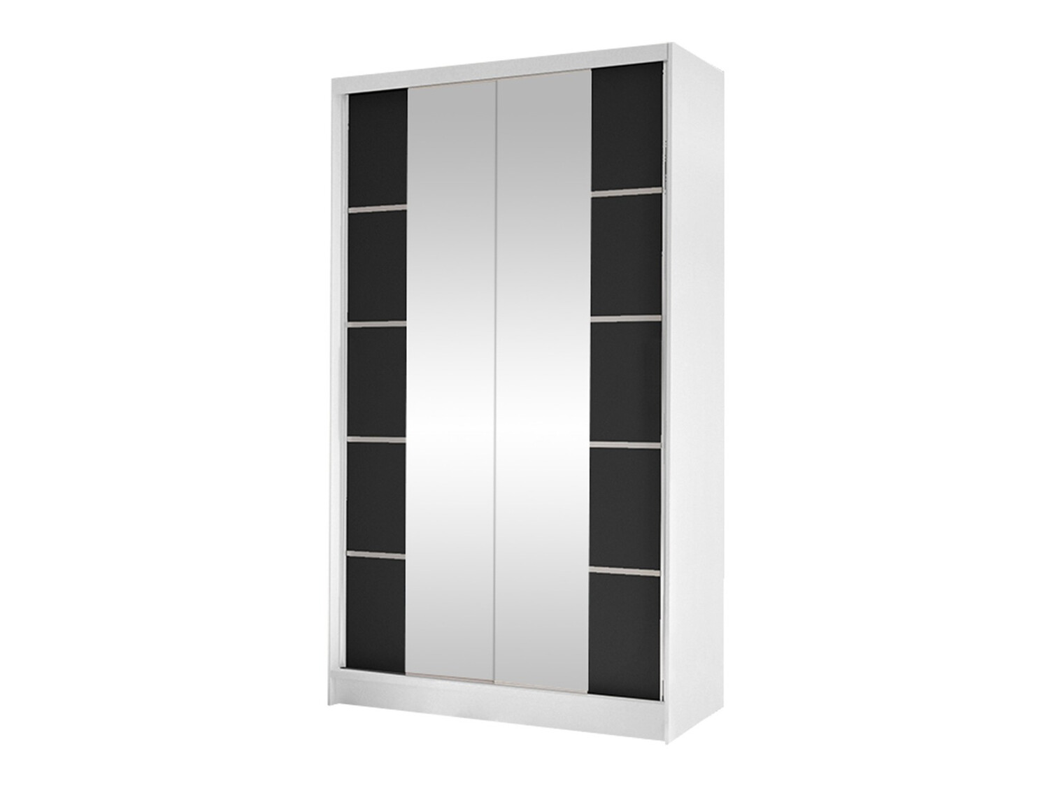 Armoire Closico Fractor V (Blanc + Noir)