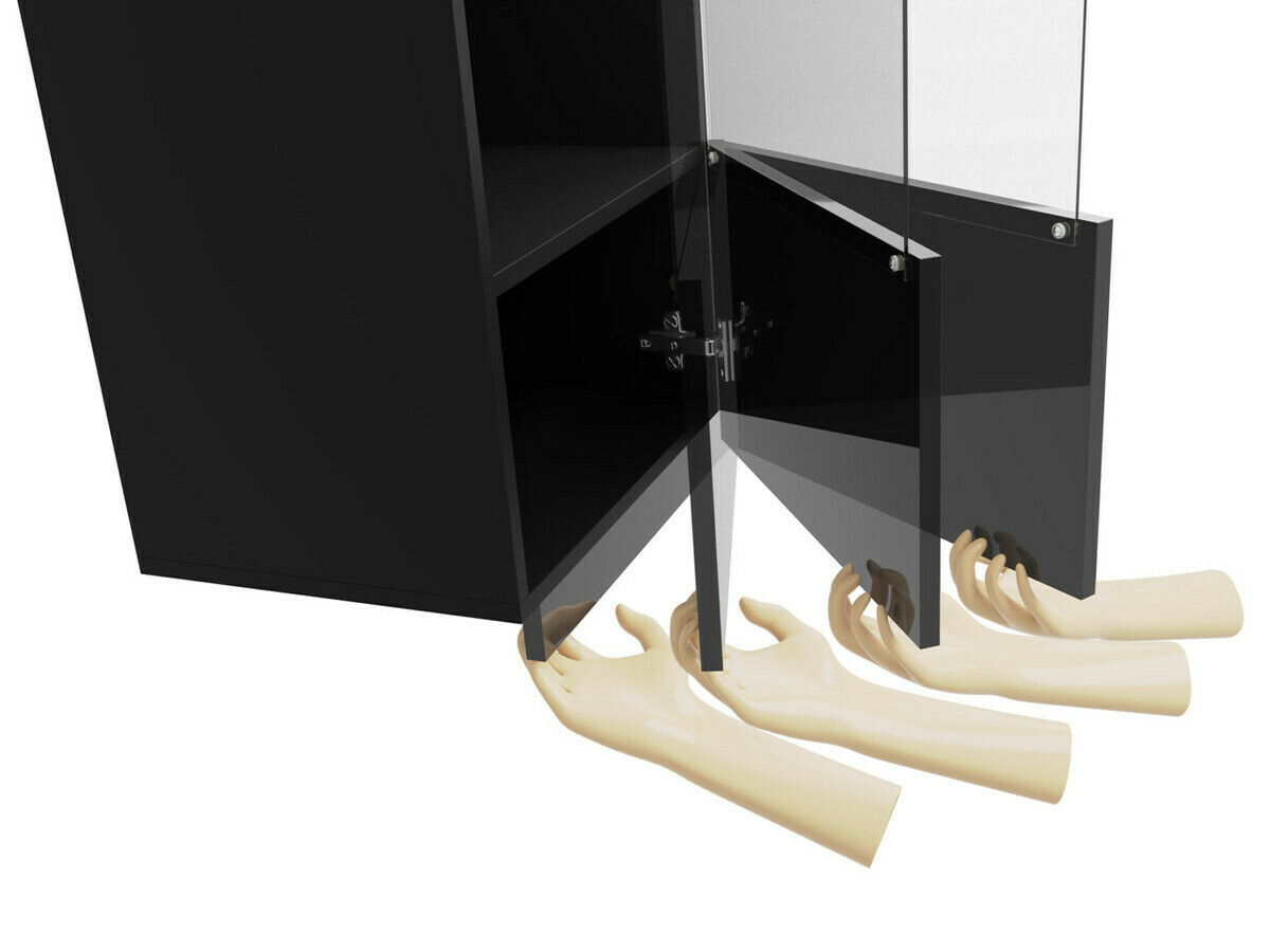 Ensemble de salon Remus I (Noir + Noir brillant)