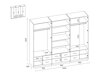 Armoire Lexington 144 (Blanc + Noir)