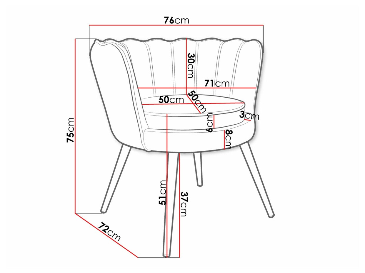 Fauteuil Comfivo Univae (Gris + Doré)