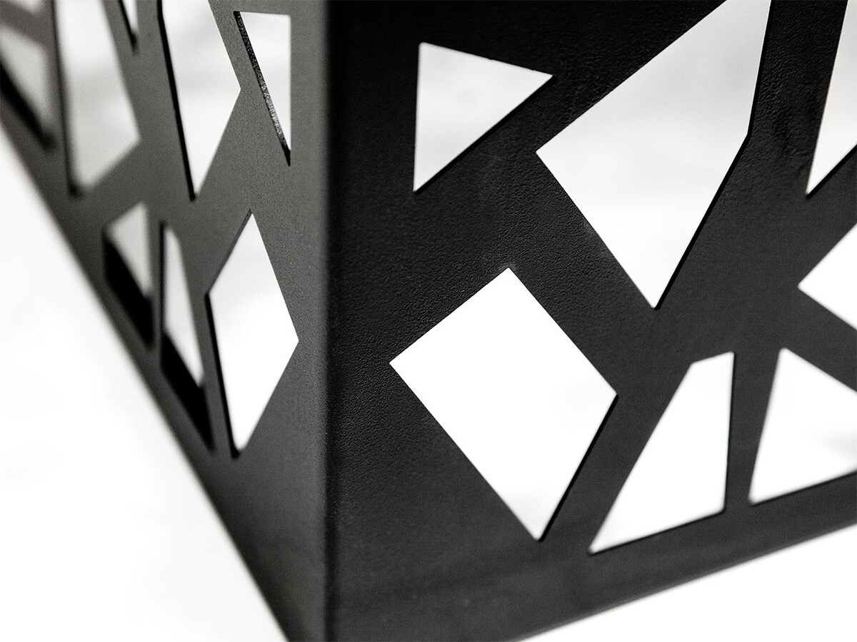 Table d'appoint Germantown 102 (Noir mat + Blanc brillant)