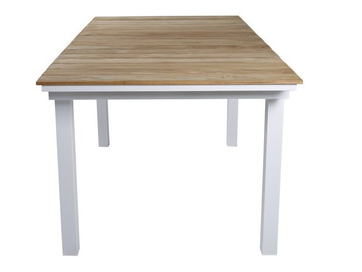 Table de jardin Dallas 2844 (Blanc + Marron)