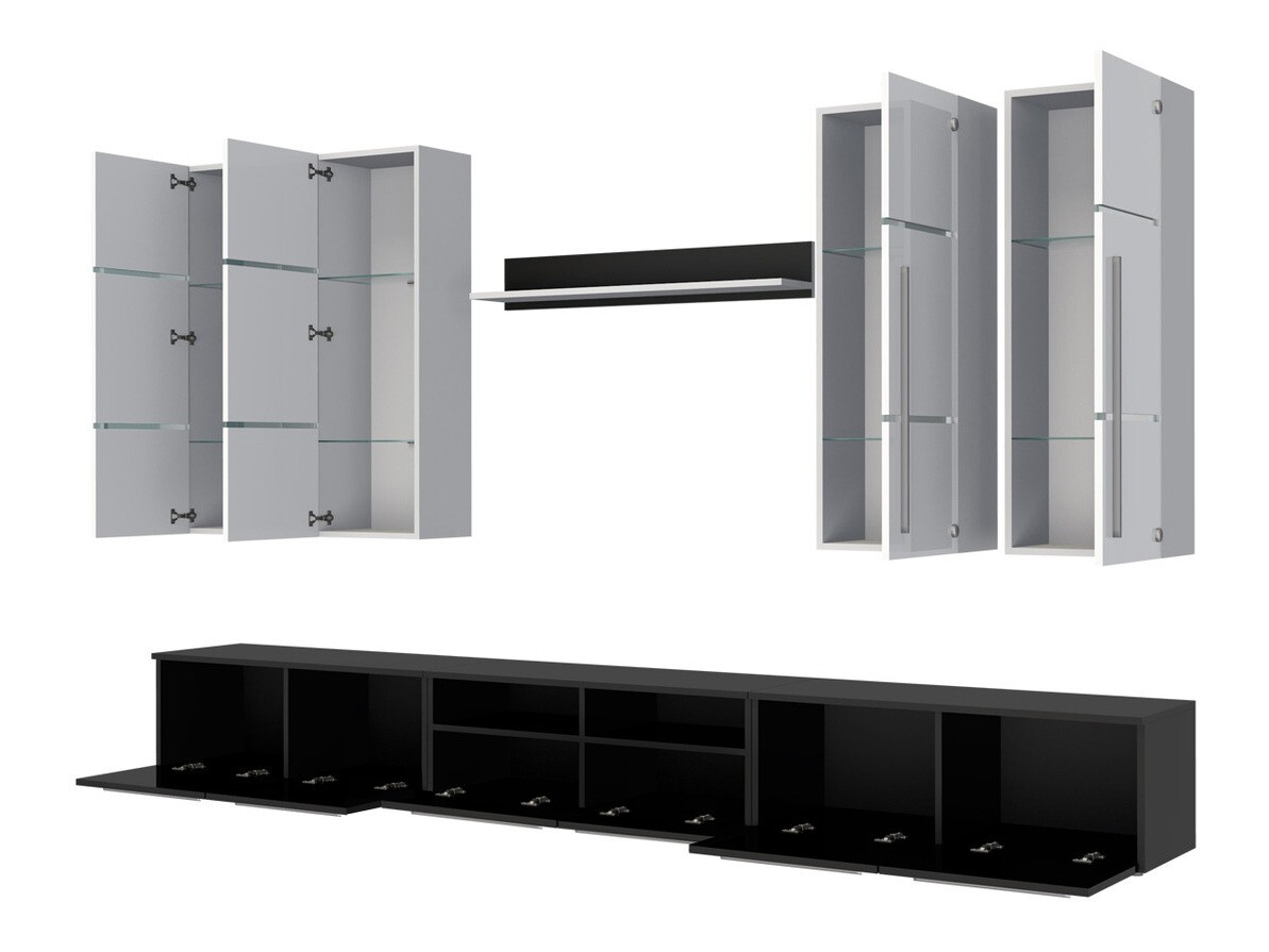 Ensemble de salon Flos (Blanc + Blanc brillant)