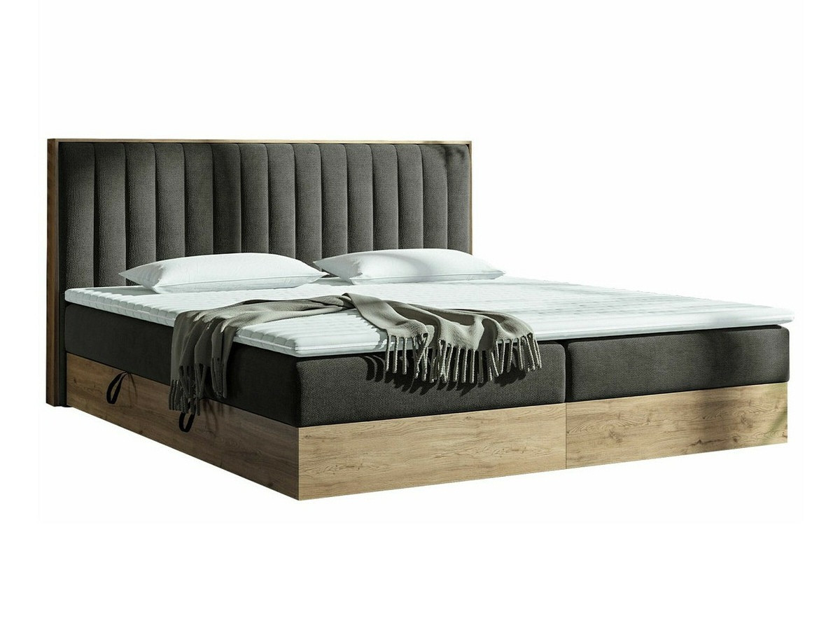 Lit boxspring ComfiDream Odelra (Chêne doré + Soro 24)
