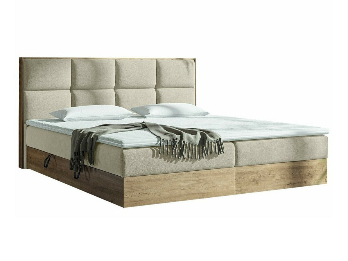 Lit continental ComfiDream 165 (Chêne doré + Soro 21)