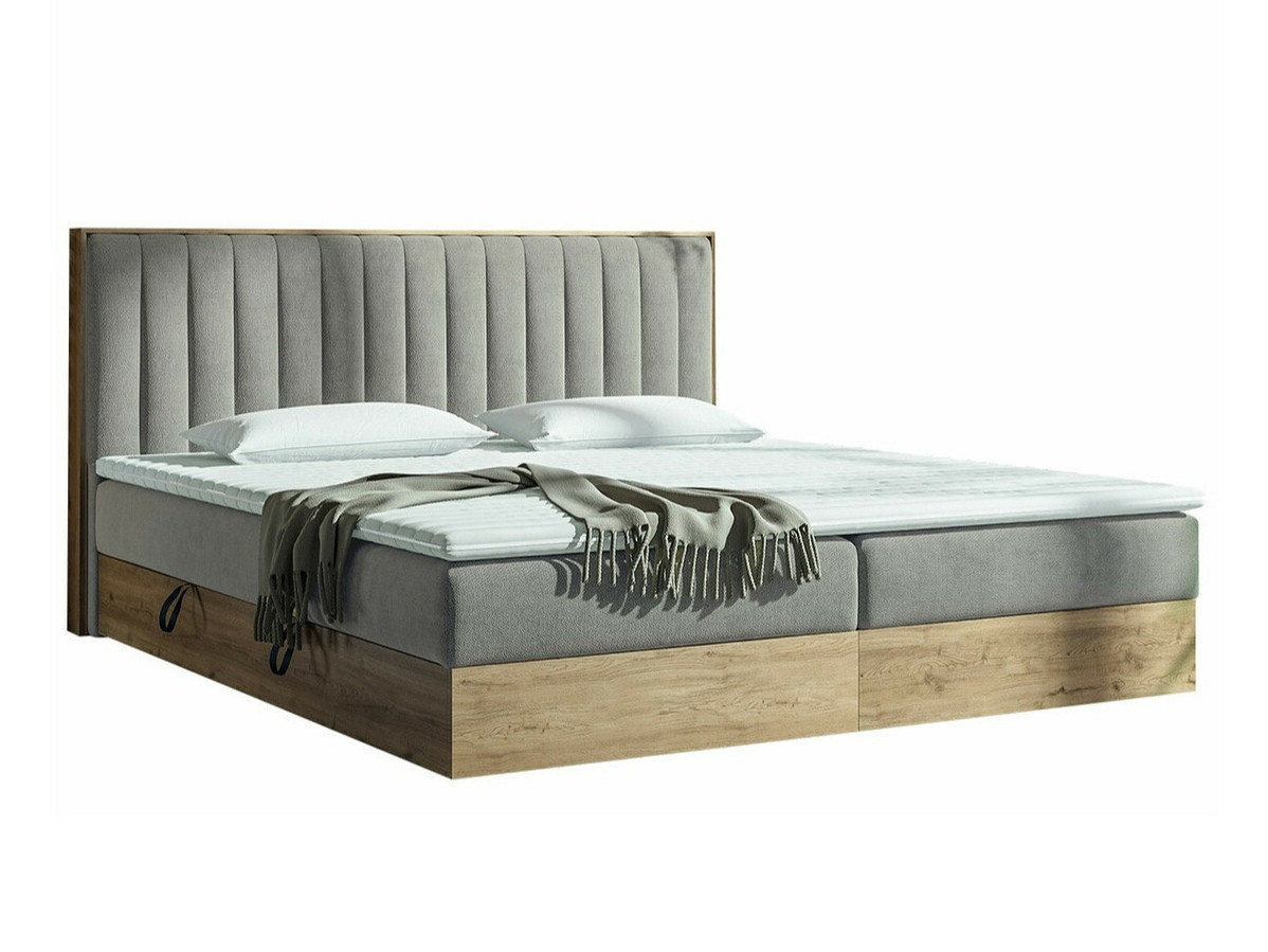 Lit continental ComfiDream 166 (Chêne doré + Soro 90)
