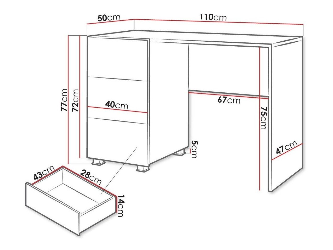 Bureau Remus (Chêne doré)
