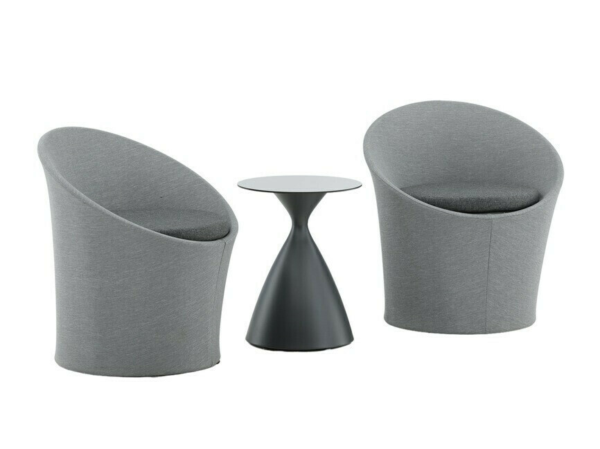 Ensemble de balcon Dallas 3118 (Gris + Noir)