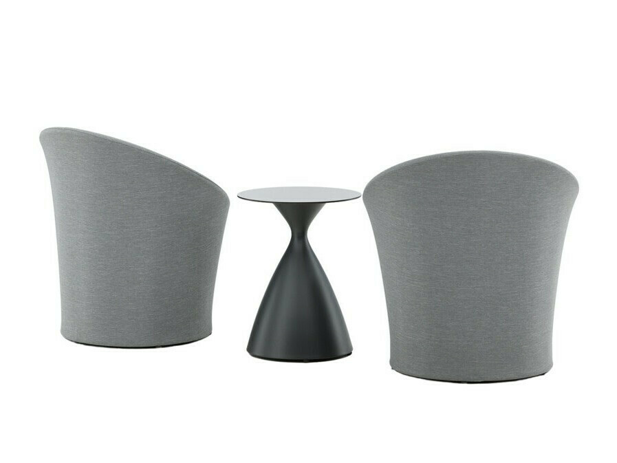 Ensemble de balcon Dallas 3118 (Gris + Noir)