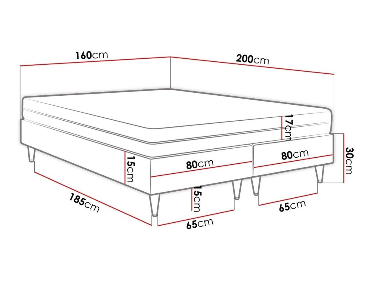 Lit boxspring Logan 109 (Manila 02)