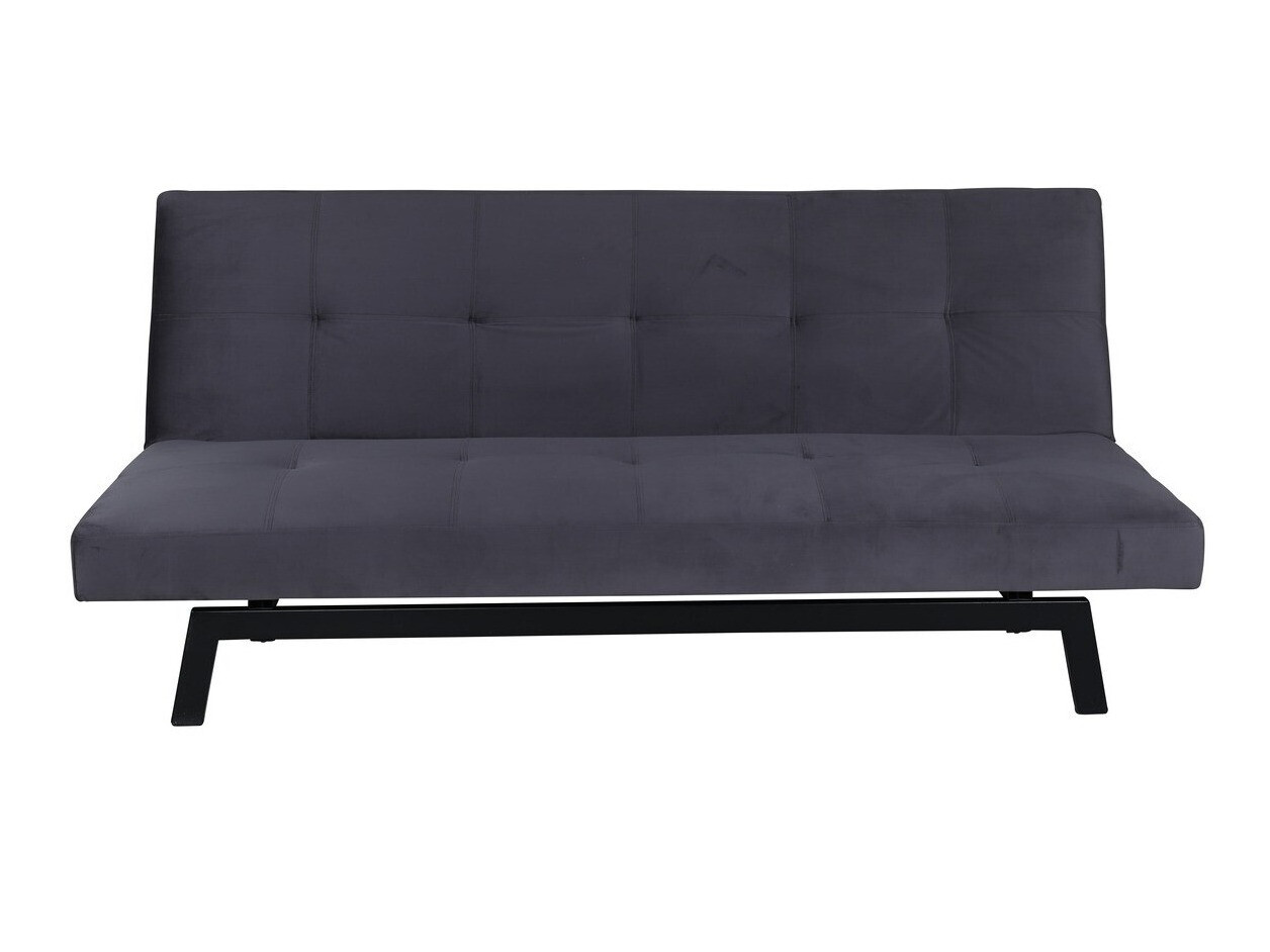 Canapé convertible Dallas 1710 (Gris foncé + Noir)