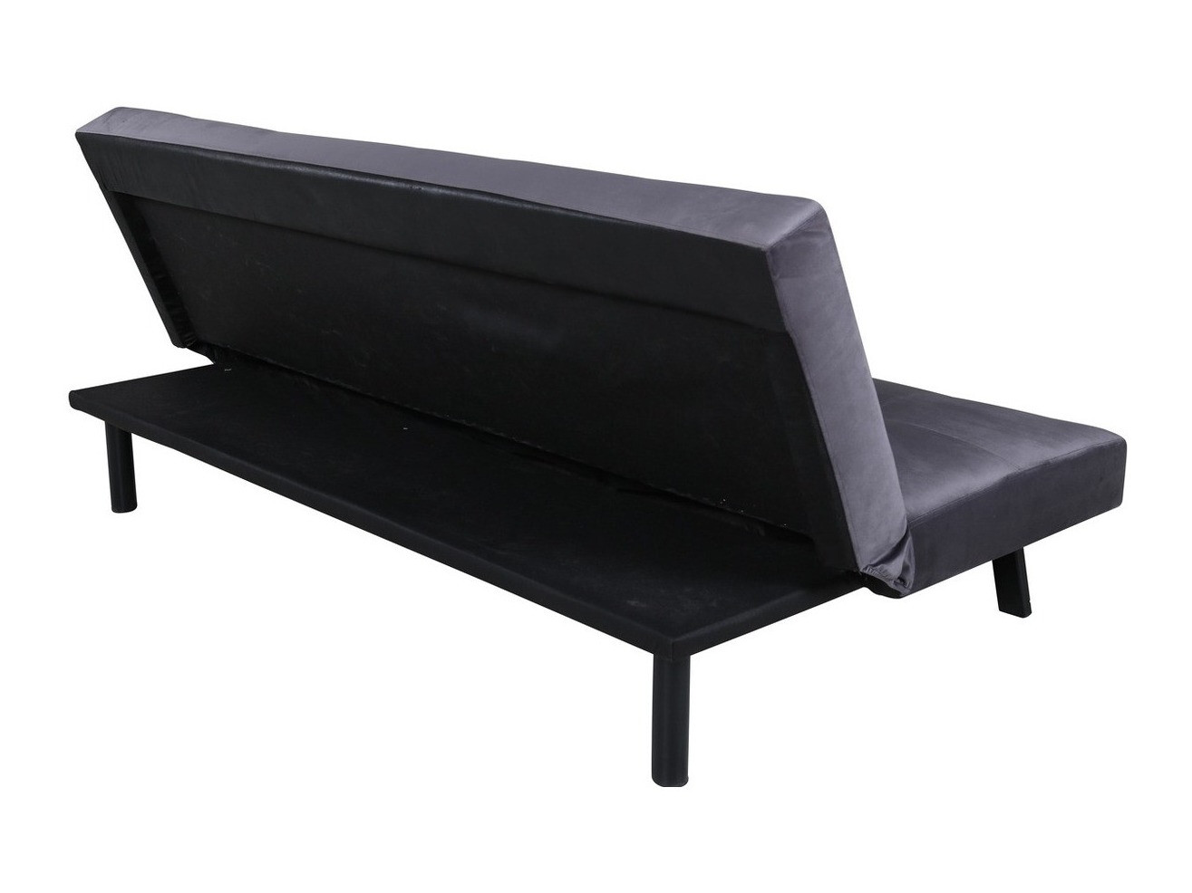 Canapé convertible Dallas 1710 (Gris foncé + Noir)