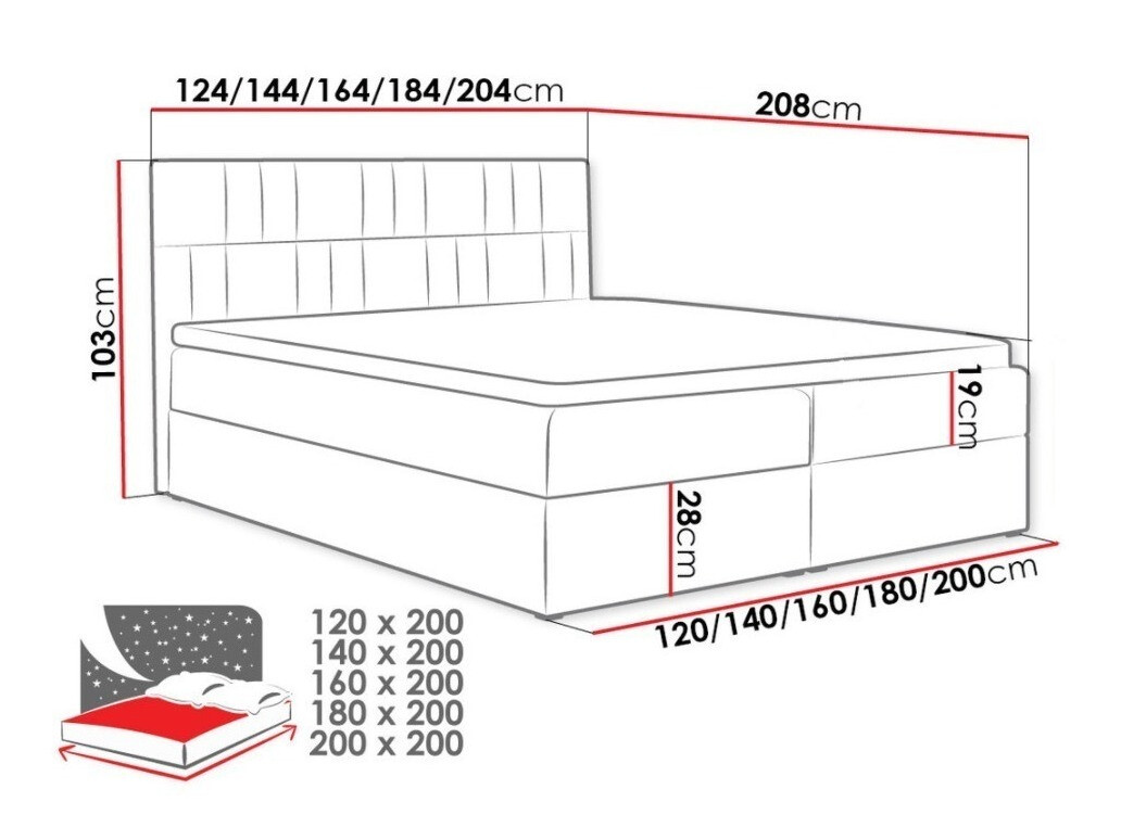 Lit boxspring Pons I (Kronos 02)