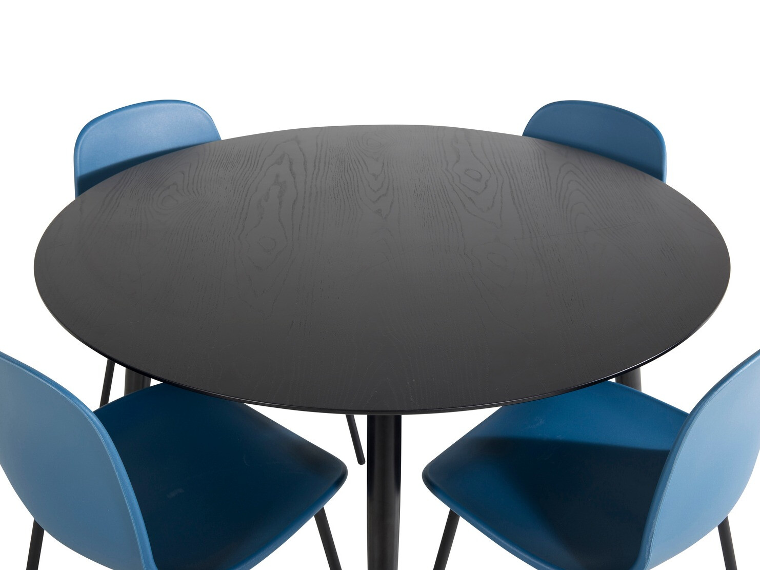 Salle à manger complète Dallas 1622 (Bleu + Noir)