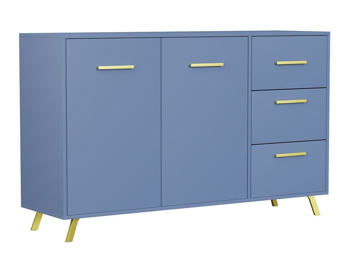 Commode Dortivu 118 (Bleu + Doré)