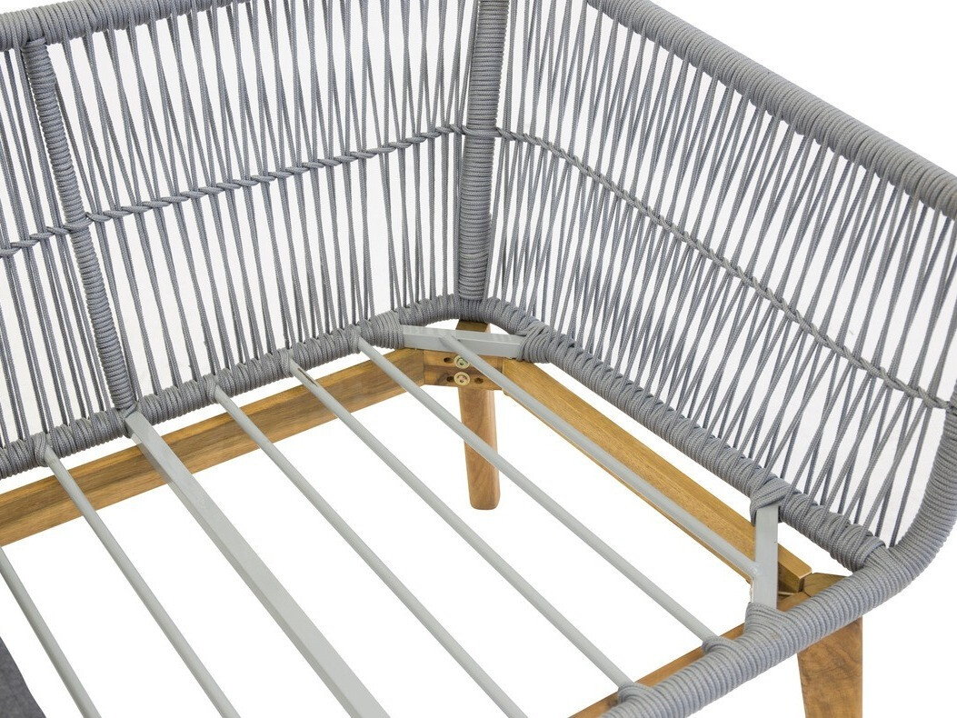 Ensemble de mobilier de jardin Dallas 661 (Gris + Acacia)
