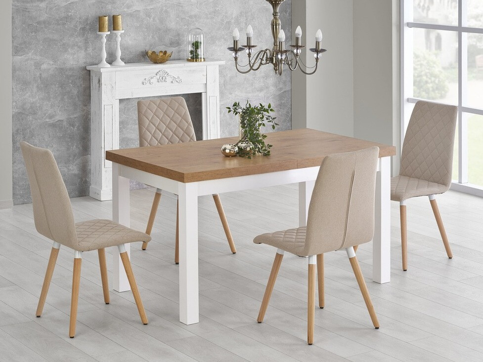 Table Houston 559 (Chêne lancelot + Blanc)