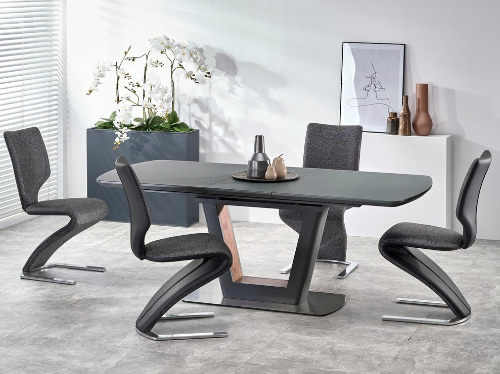 Table Houston 722 (Anthracite + Noyer)