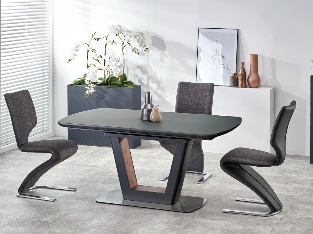 Table Houston 722 (Anthracite + Noyer)