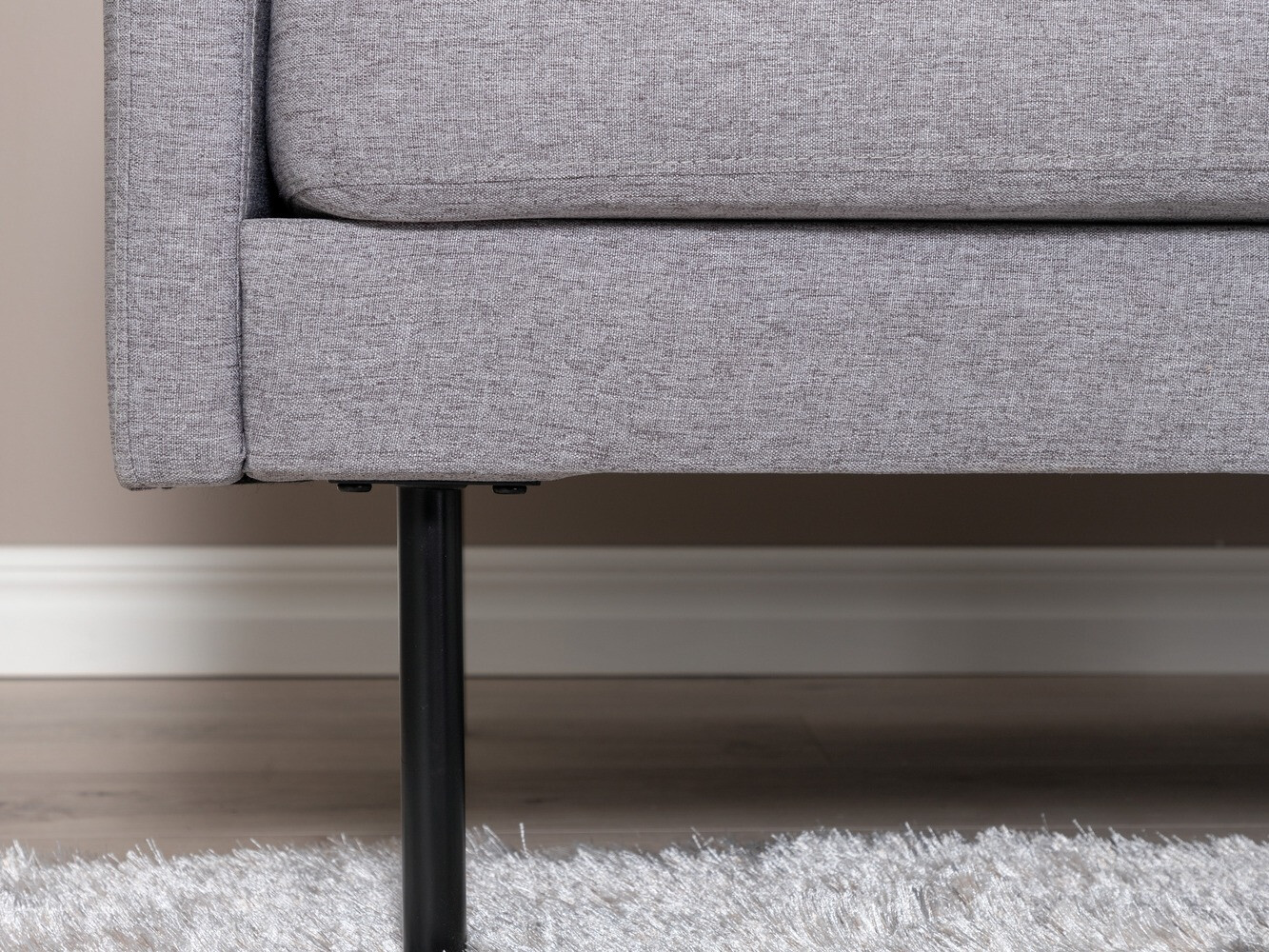 Canapé Fercame 100 (Gris + Noir)