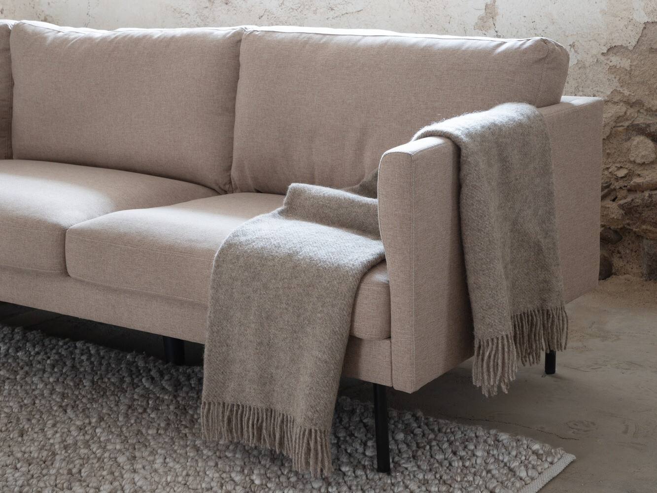 Canapé Fercame 103 (Marron + Noir)