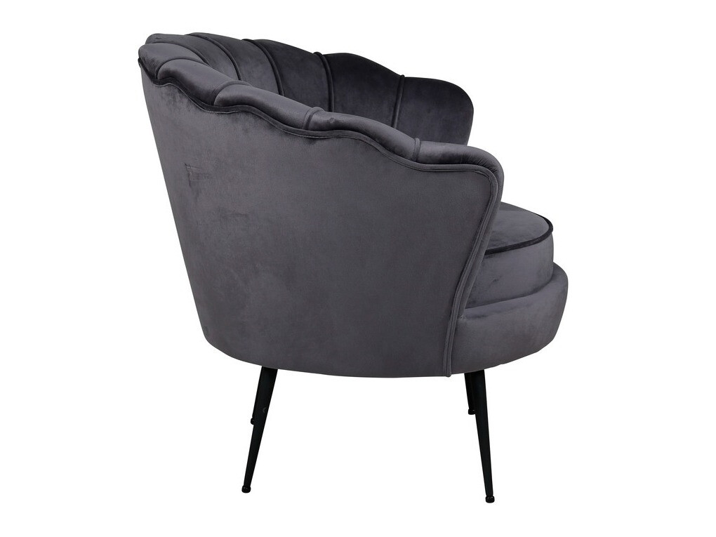 Fauteuil Dallas 1705 (Gris foncé + Noir)