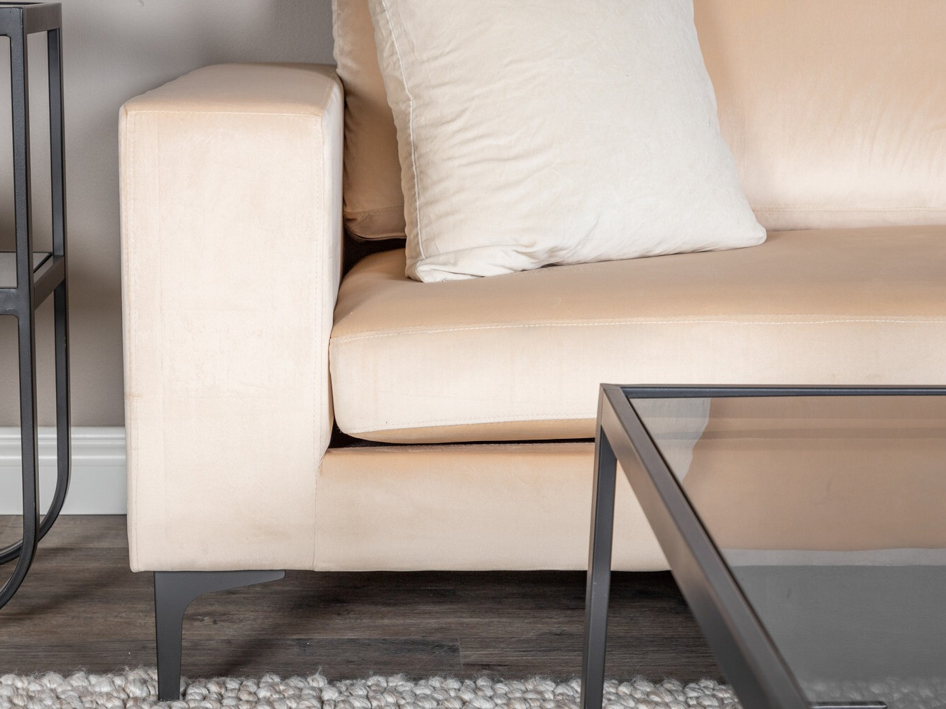 Canapé Dallas 2910 (Beige + Noir)