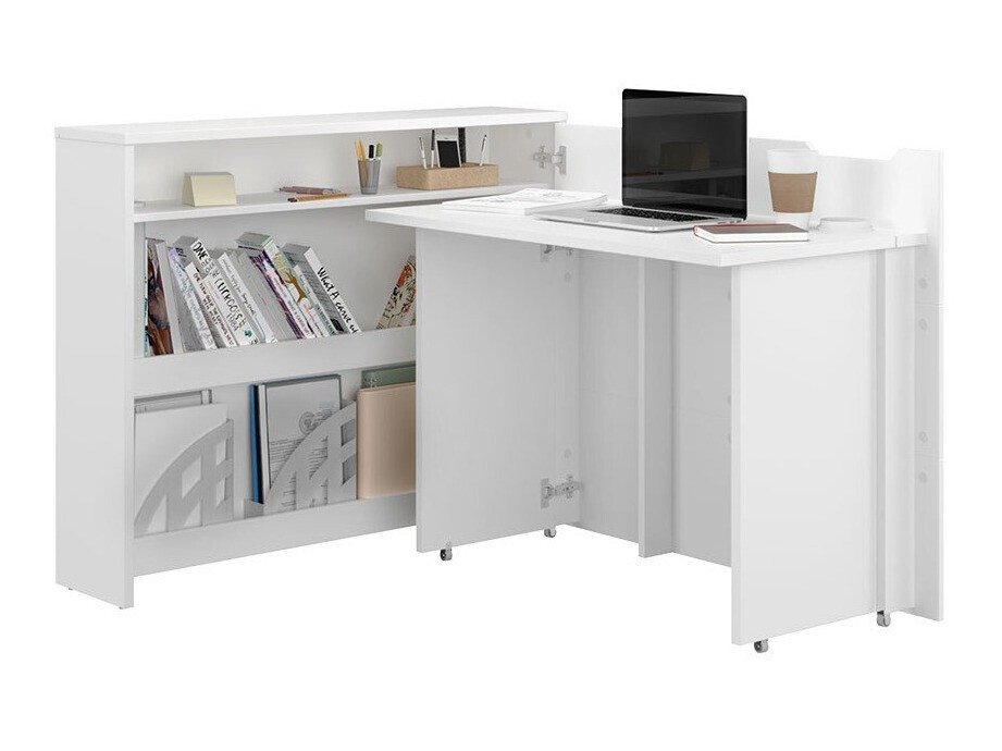 Bureau d'angle Concept Pro Lenart (Blanc)