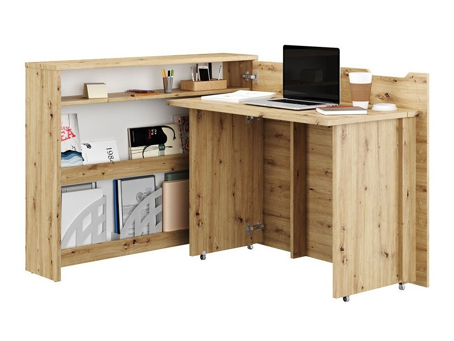 Bureau d'angle Concept Pro Lenart Levfere 101 (Chêne Artisan)