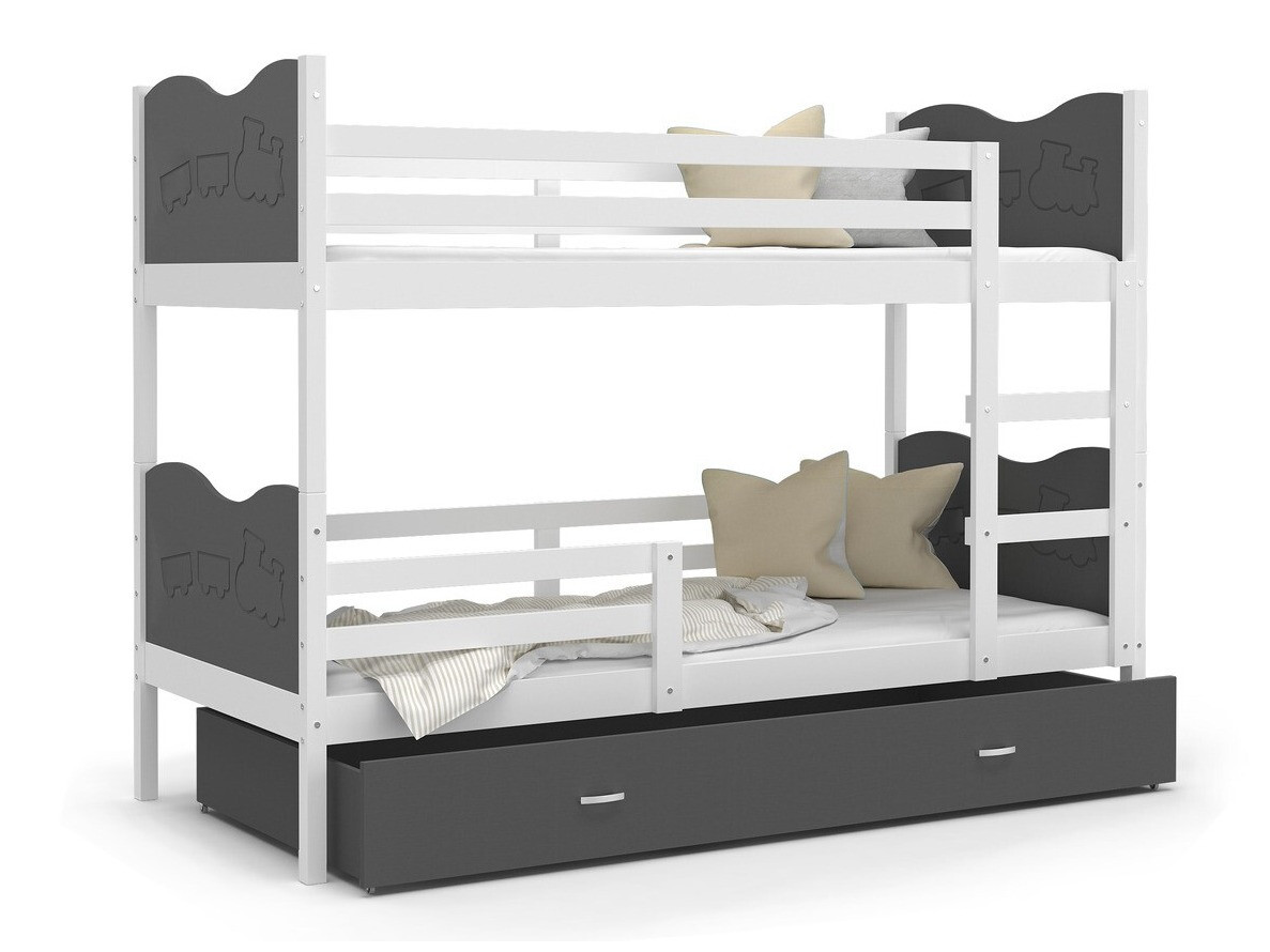 Lit superposé Aurora 110 (Blanc)