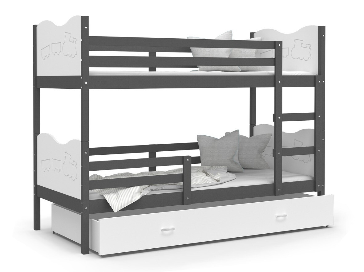 Lit superposé Aurora 111 (Gris)