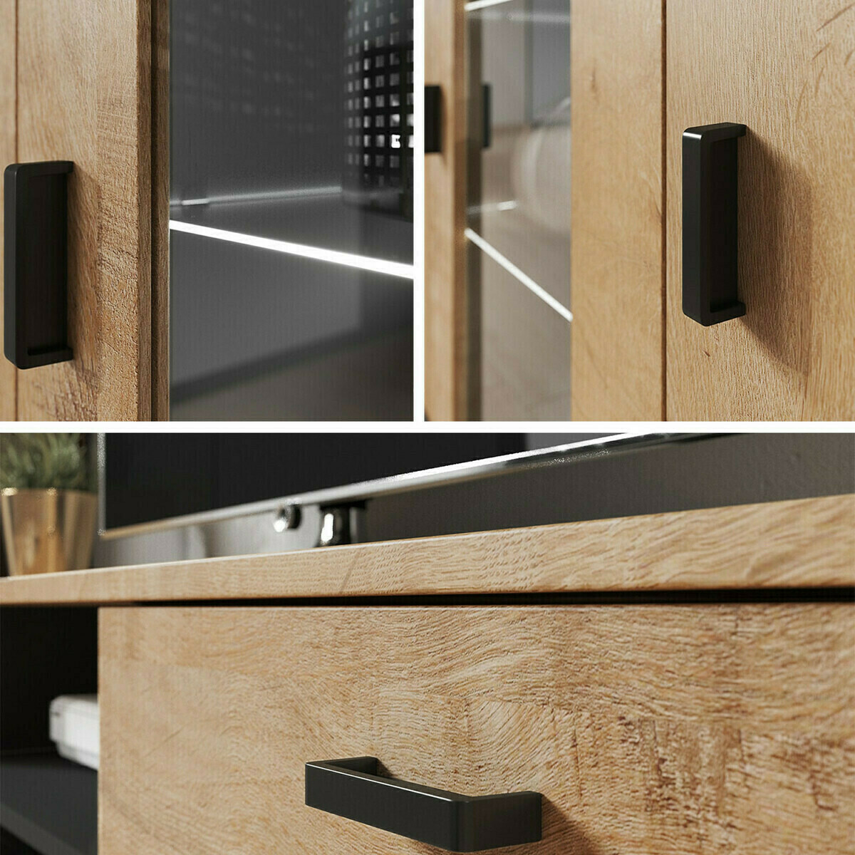 Ensemble de salon Tornola 112 (Blanc + Blanc brillant)