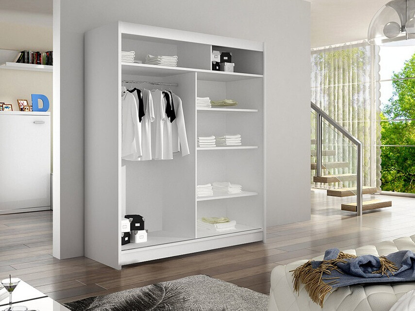 Armoire Closico Vastor V (Noir + Chêne Artisan)