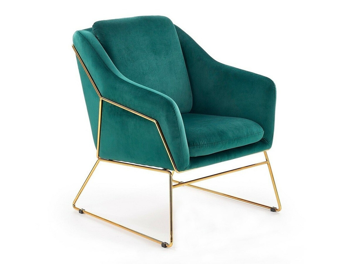 Fauteuil Houston 846 (Turquoise + Doré)