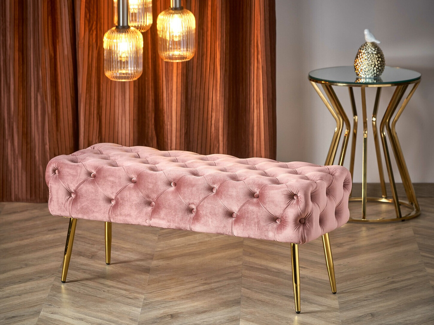 Banc rembourré Houston 1252 (Rose)