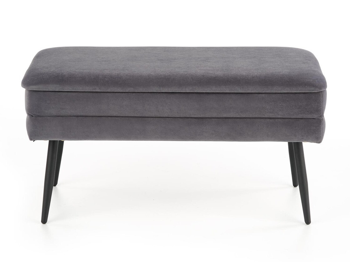 Banc rembourré Houston 1255 (Gris + Noir)