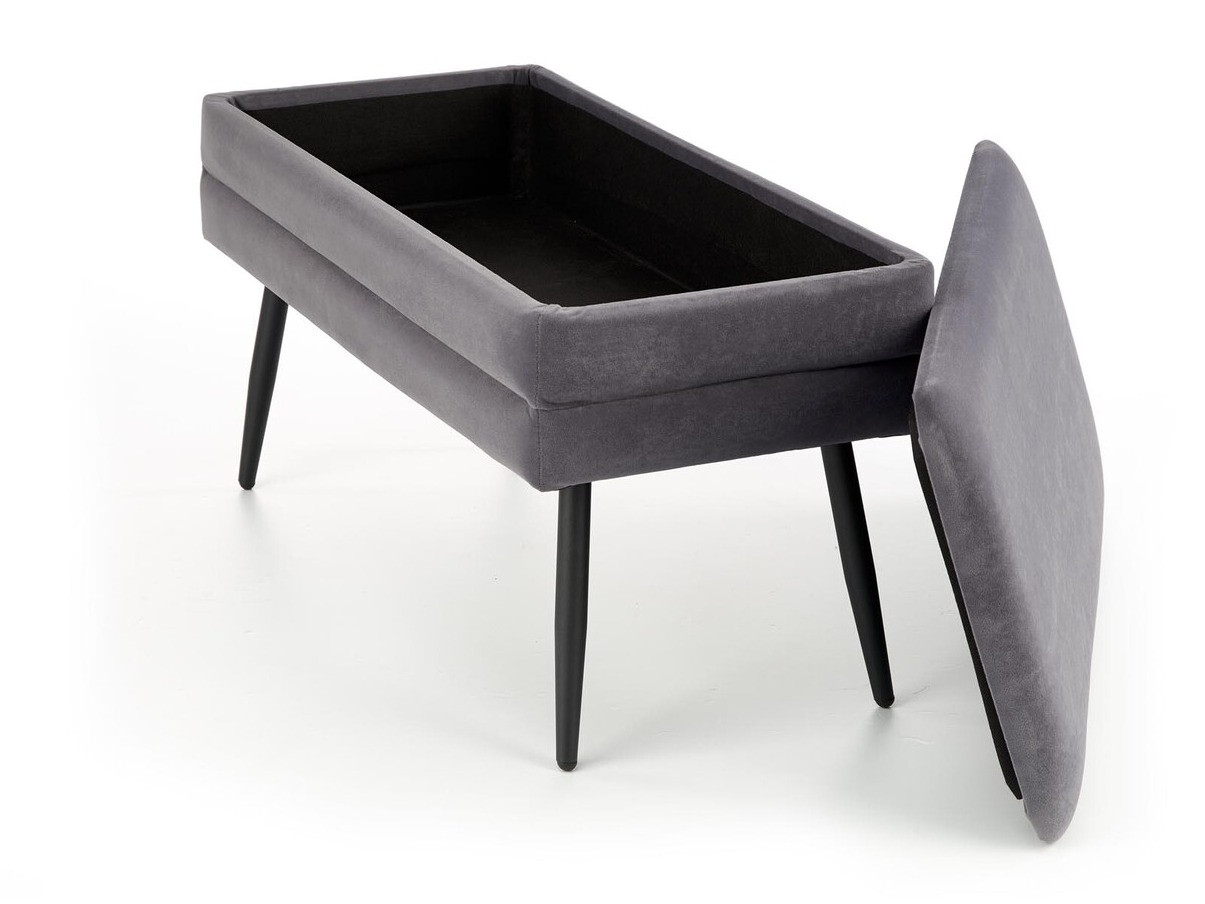 Banc rembourré Houston 1255 (Gris + Noir)