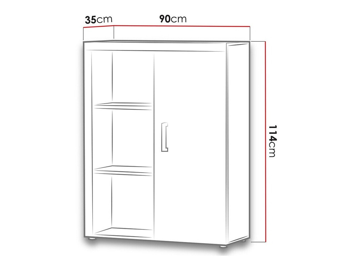 Buffet Odebeli 102 (Blanc + Noir brillant)