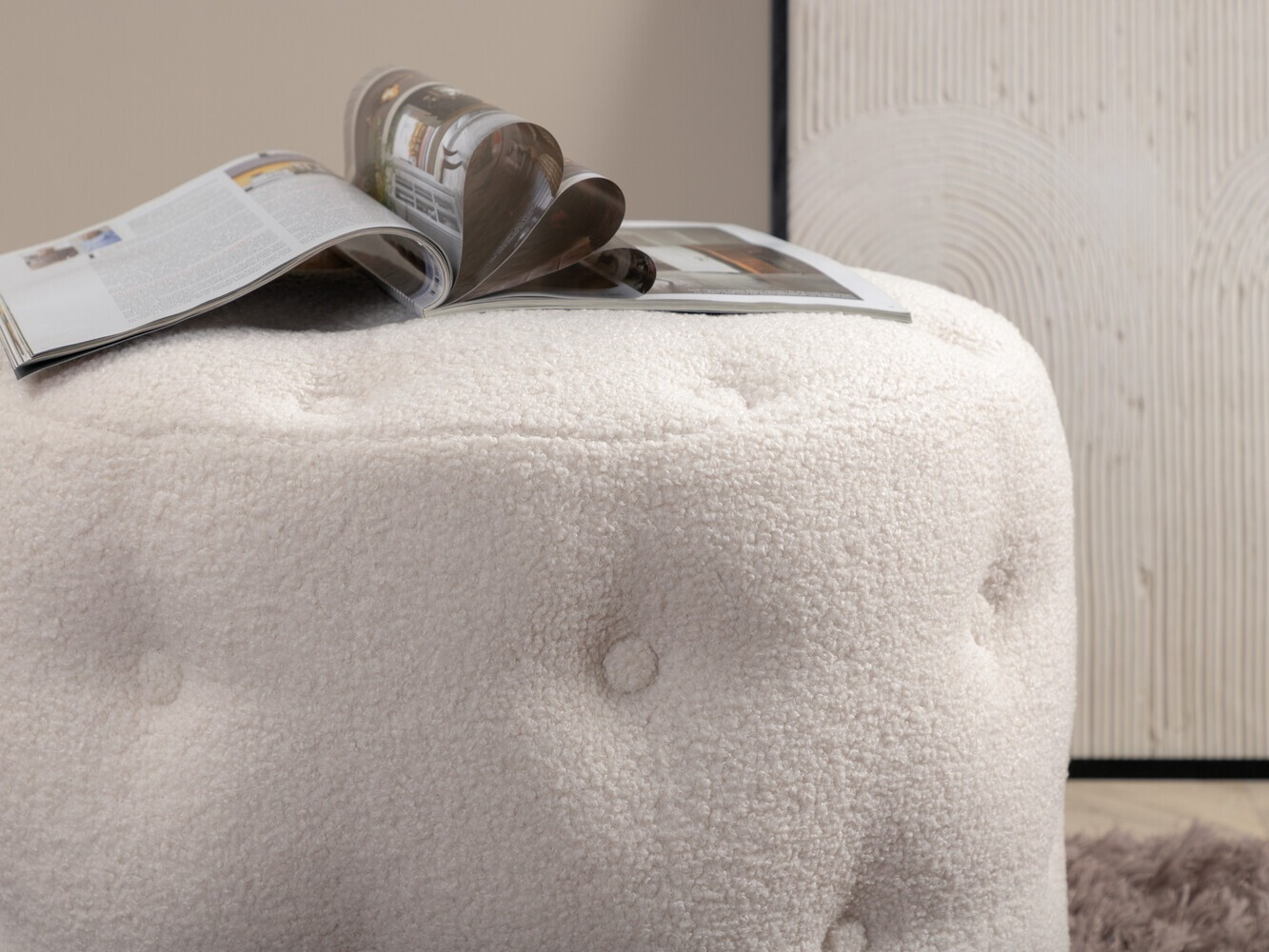 Pouf Dallas 2915 (Blanc)
