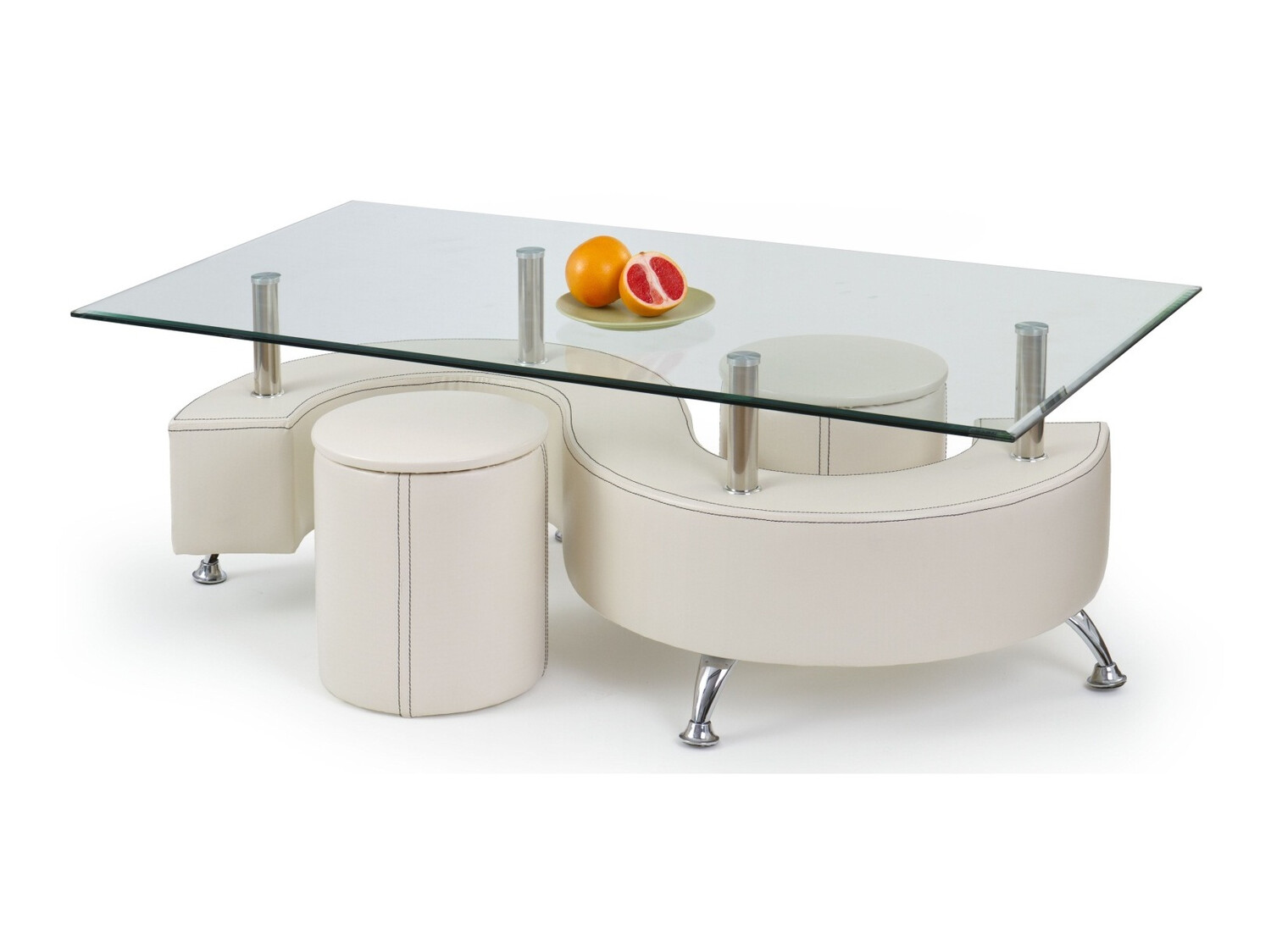 Table basse Houston 203 Avec poufs