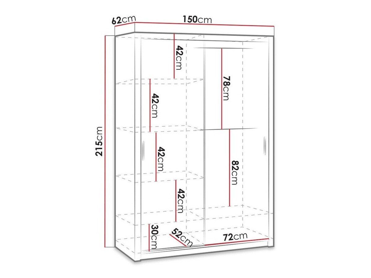 Armoire Catromi 106 (Chêne Artisan)