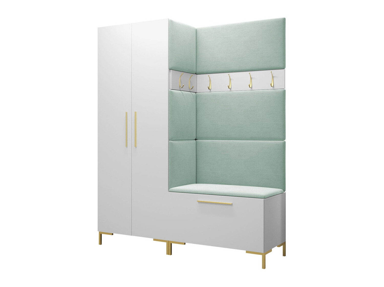 Meuble d'entrée Tivsoa 100 (Blanc)