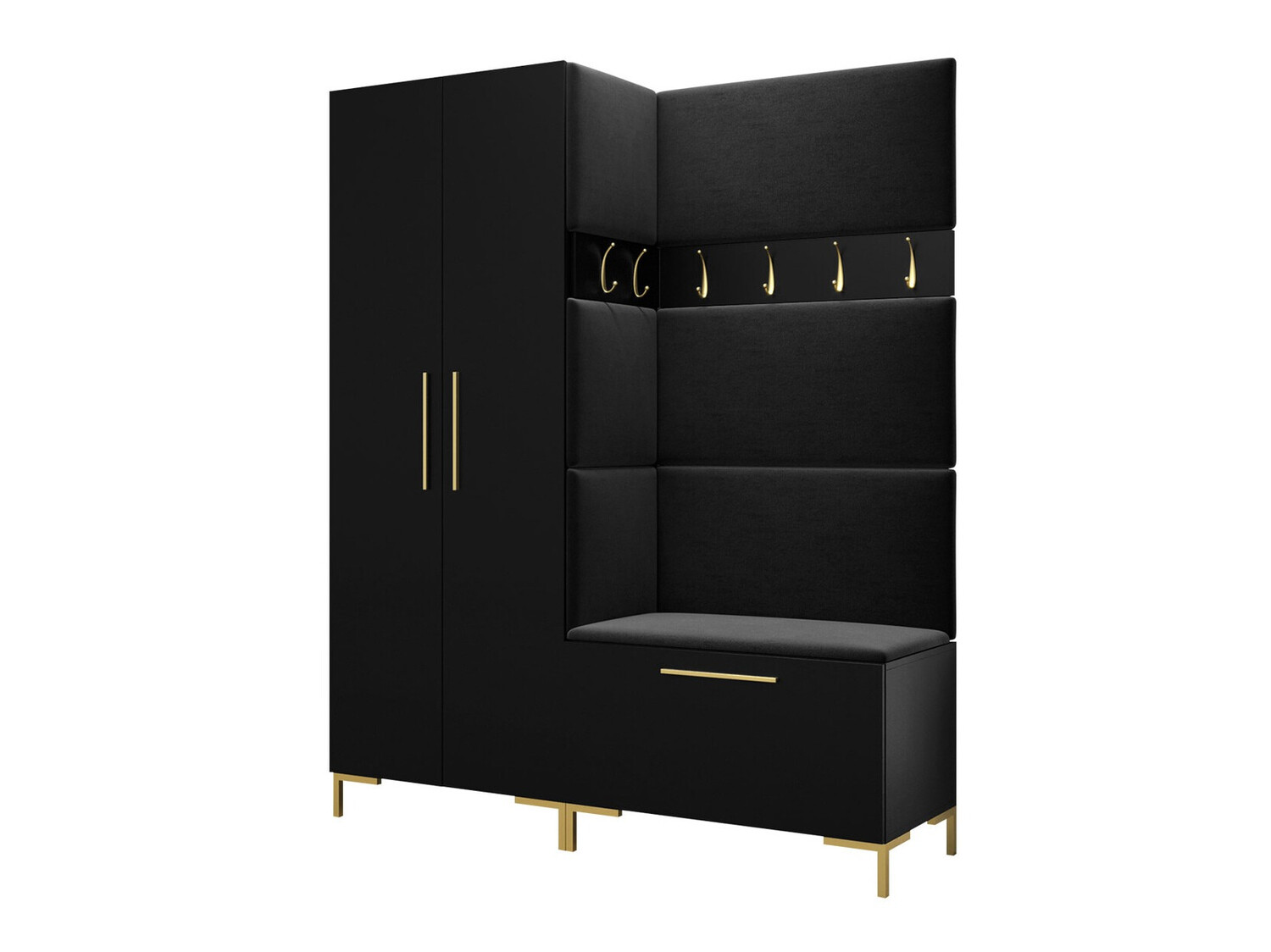 Meuble d'entrée Tivsoa 100 (Noir)
