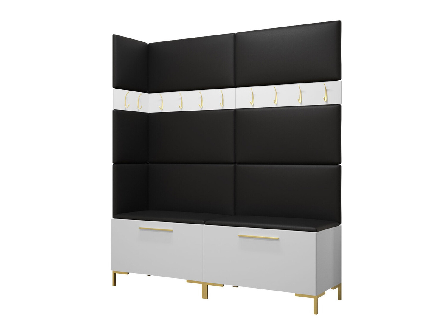 Meuble d'entrée Nomal V (Faux cuir Soft 011)